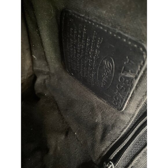 Brighton Black Leather Bucket Purse Bag Braided Handle Snap Close Heart Detail - Picture 5 of 8